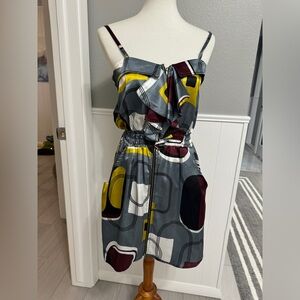 Soda Blu geometric print cocktail dress size M